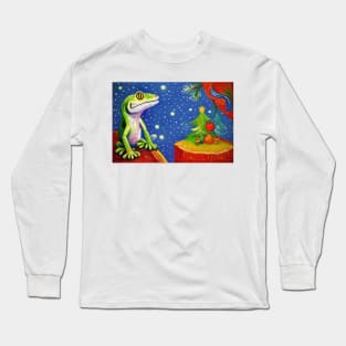 Gecko christmas Long Sleeve T-Shirt